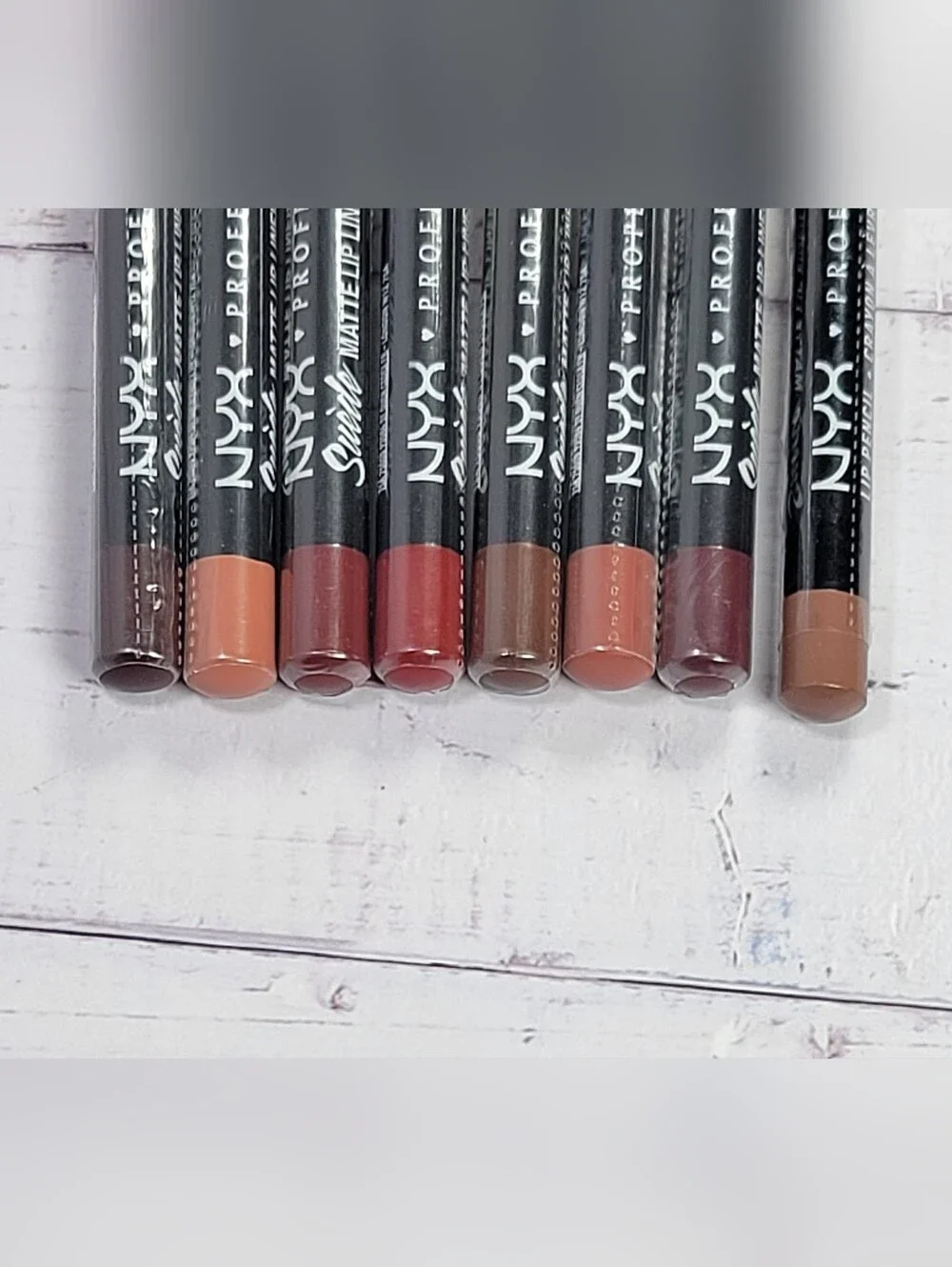 NYX 8 Piece Suede & Slim Lip Liner Bundle NEW!